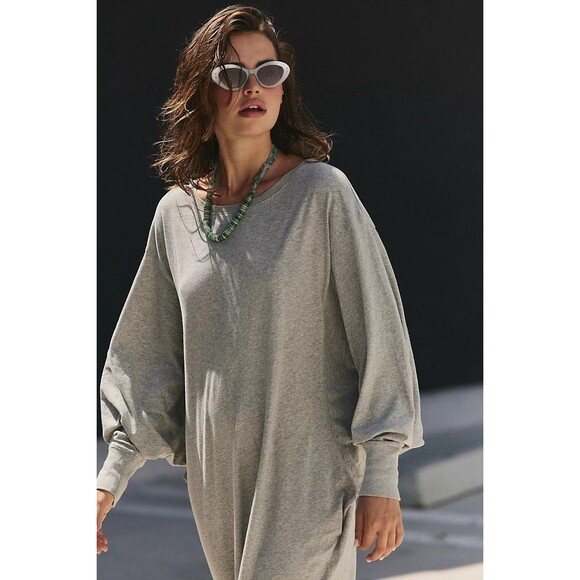 Free People Free-est Lifestyle Maxi Dress Kimono Sleeve Oversized XL New 283998 - Picture 2 of 9